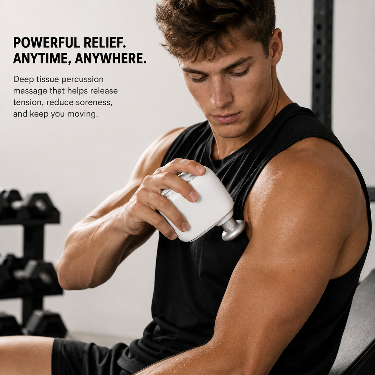 GRIPT RECOVER mini massage gun – view 3
