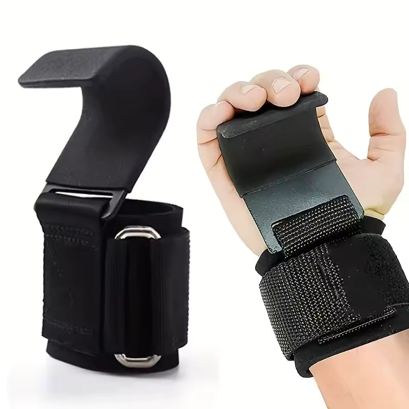 GRIPT heavy-duty lifting hooks with wrist padding – view 2