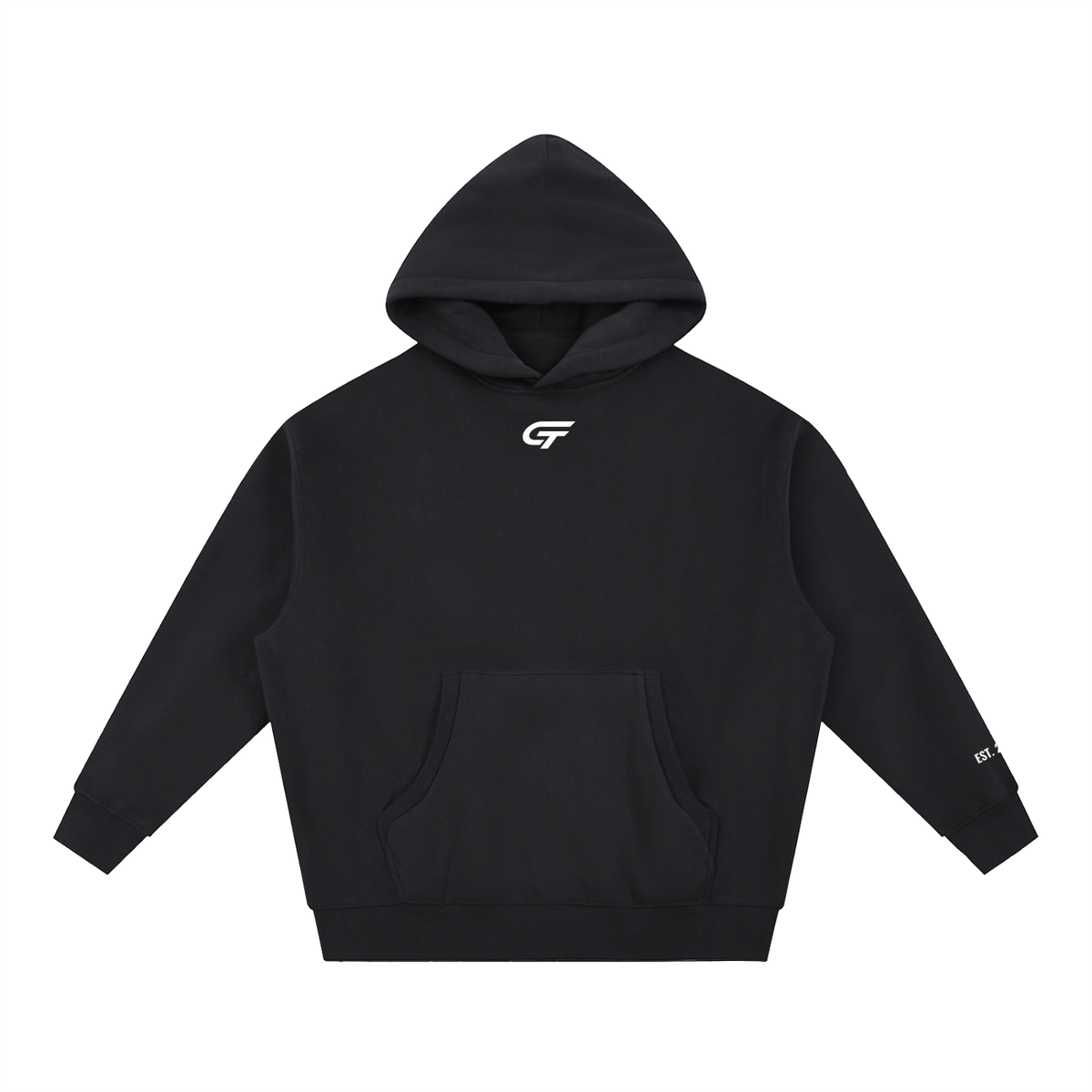 GRIPT FW26 Oversized Hoodie in black, product view