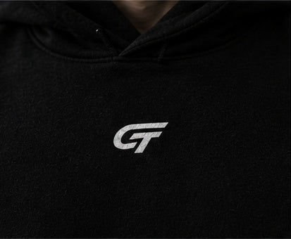GT logo on the chest of the GRIPT FW26 hoodie